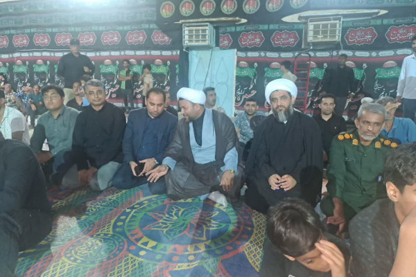 سرکشی مسئولان شهرستان میناب از مراسم عزاداری و تعزیهخوانی در شهر تیرور