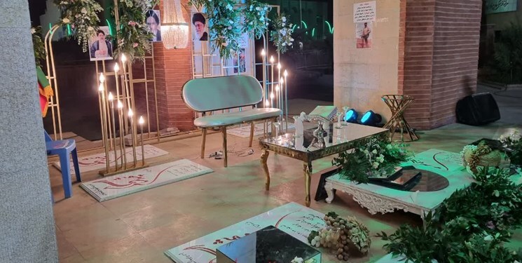 عقد زوج جوان در جوار مزار شهدای گمنام دزفول عقد زوج جوان در جوار مزار شهدای گمنام دزفول