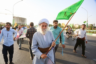 شادپیمایی ۷ کیلومتری در قم