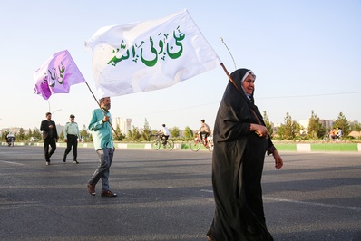 شادپیمایی ۷ کیلومتری در قم