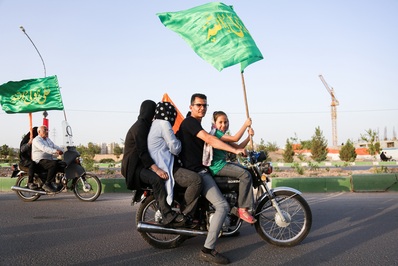 شادپیمایی ۷ کیلومتری در قم