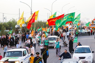 شادپیمایی ۷ کیلومتری در قم