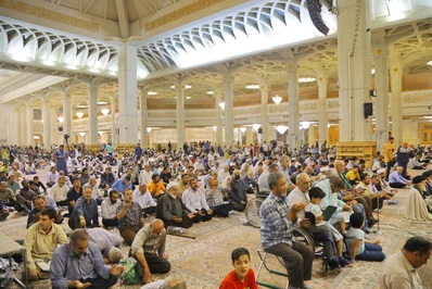 چهلمین روز شهادت آیت‌الله سلیمانی در قم
