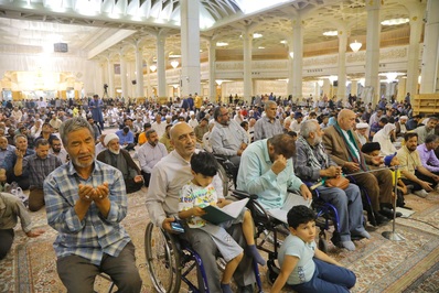 چهلمین روز شهادت آیت‌الله سلیمانی در قم
