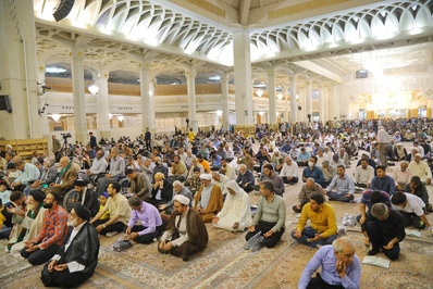 چهلمین روز شهادت آیت‌الله سلیمانی در قم