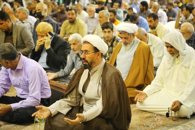 چهلمین روز شهادت آیت‌الله سلیمانی در قم