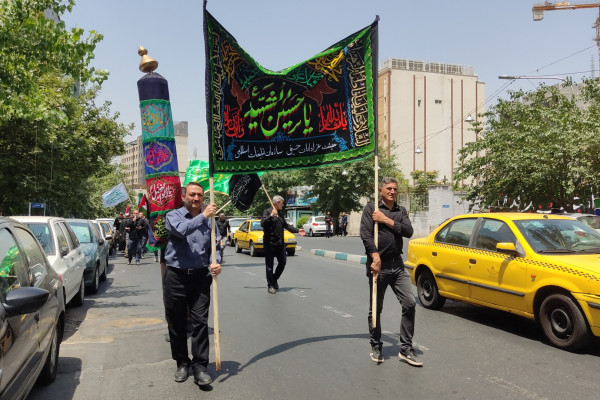 حضور ریاست سازمان تبلیغات اسلامی در دسته‌روی عزاداری سالار شهیدان