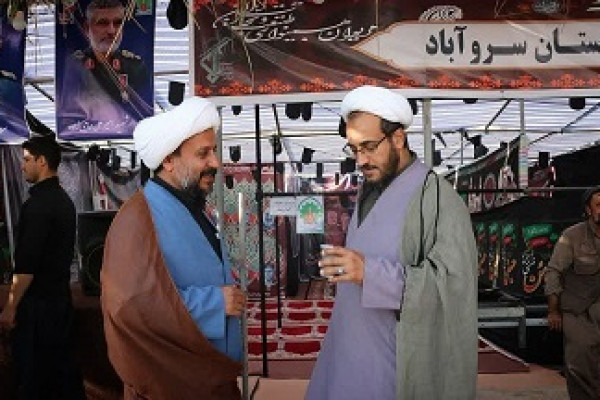 بازدید مدیرکل و مسئولان سازمان تبلیغات از موکب‌های مرز باشماق