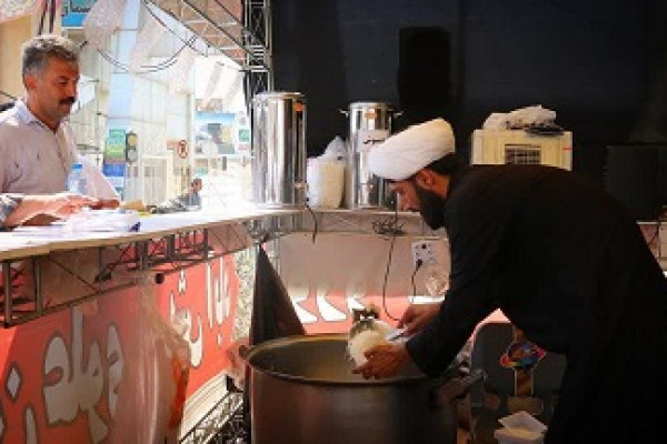 بازدید مدیرکل و مسئولان سازمان تبلیغات از موکب‌های مرز باشماق