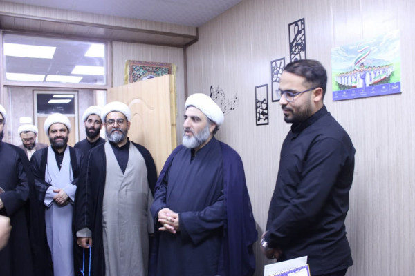 بازدید حجت الاسلام عزت زمانی از مرکز رسانه تبلیغات اسلامی خوزستان