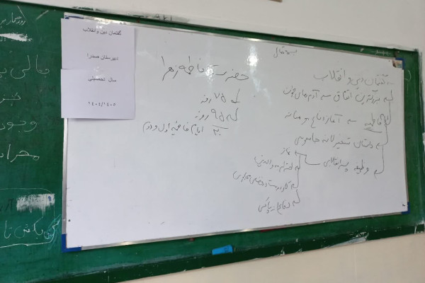 برگزاری گفتمان «دین و انقلاب» در مدرسه  علوم و معارف اسلامی صدرا - شهرستان کنگاور