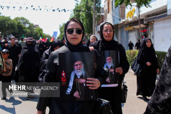 مراسم جاماندگان تشییع آقای شهید ایران با حضور مردم ولایی و انقلابی اردبیل