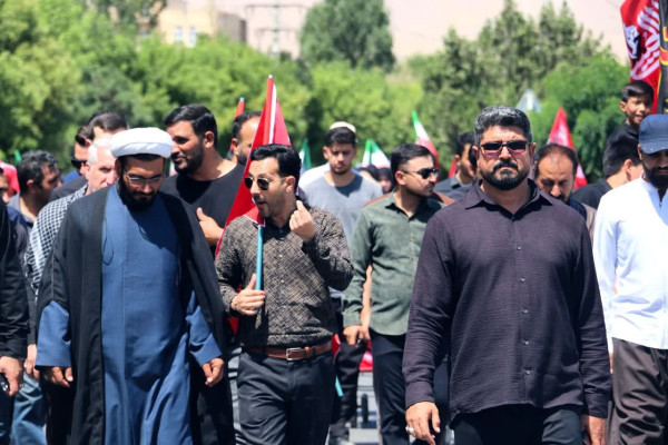 مراسم دلدادگان حسین علیه‌السلام؛ جاماندگان اربعین سقز