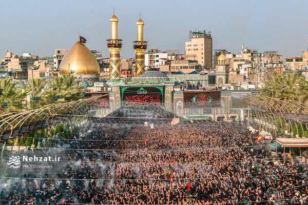 مراسم اربیعن حسینی در بین‌الحرمین برگزار شد