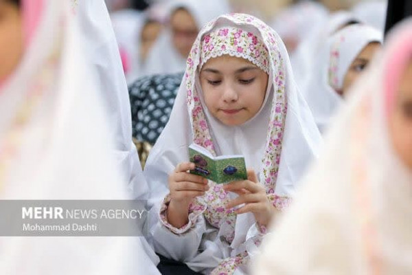 جشن روزه اولی ۲ هزار دانش آموز دختر اردبیلی