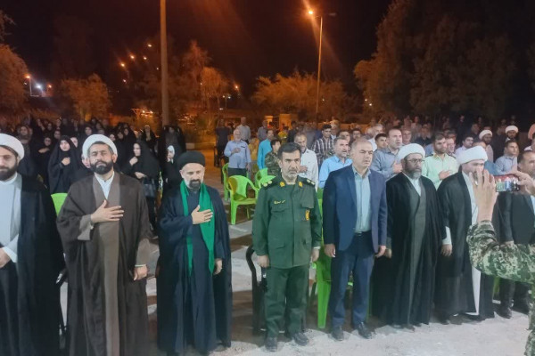 پاسداشت شهدای گمنام در روستای دشت بزرگ